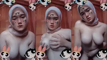 Bokep Jilbab ABG Indo Susu Diremas Keras Sambil Desah